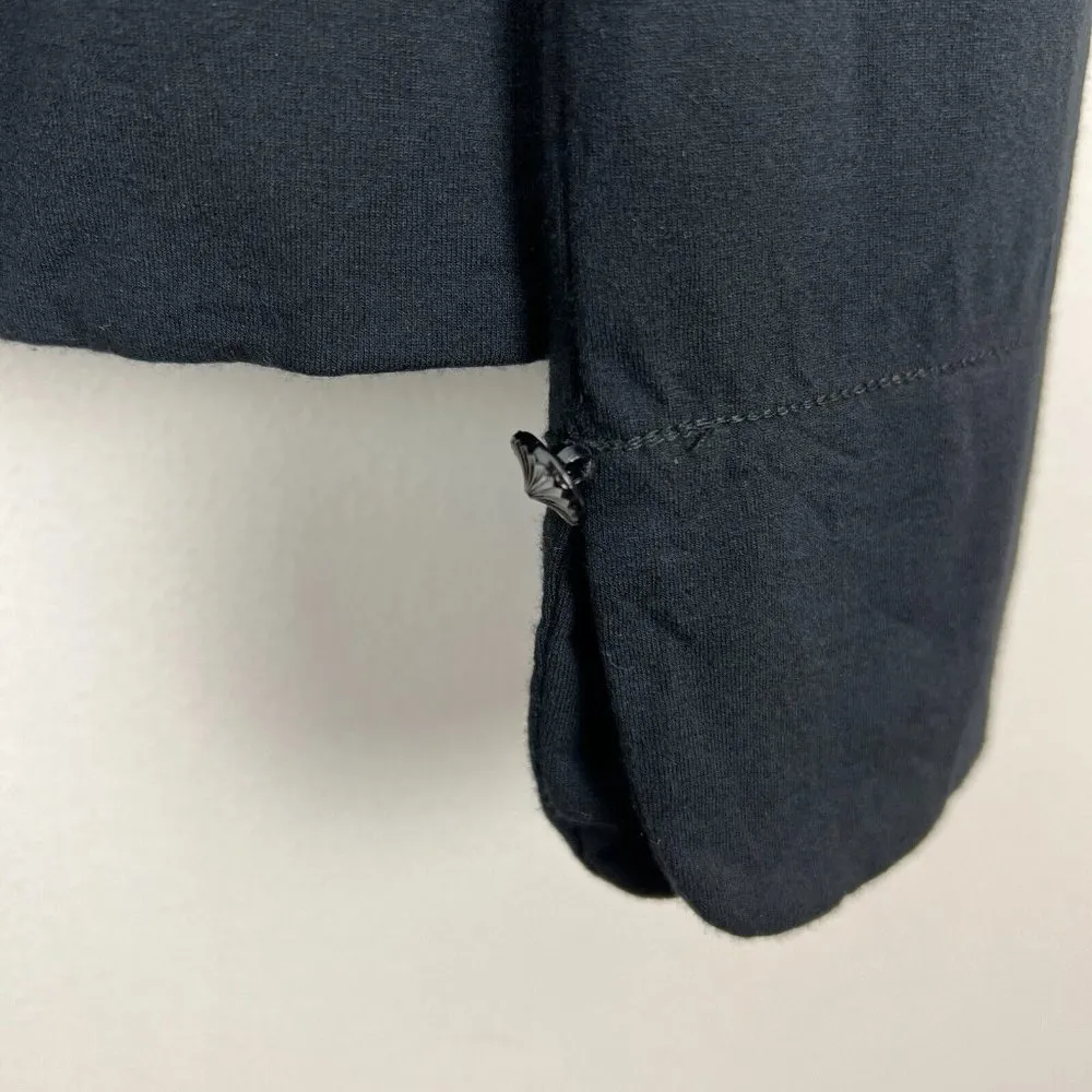 J Jill Cardigan Sweater Jacket Womens Medium Black Button Up Long Sleeve Stretch - Image 6