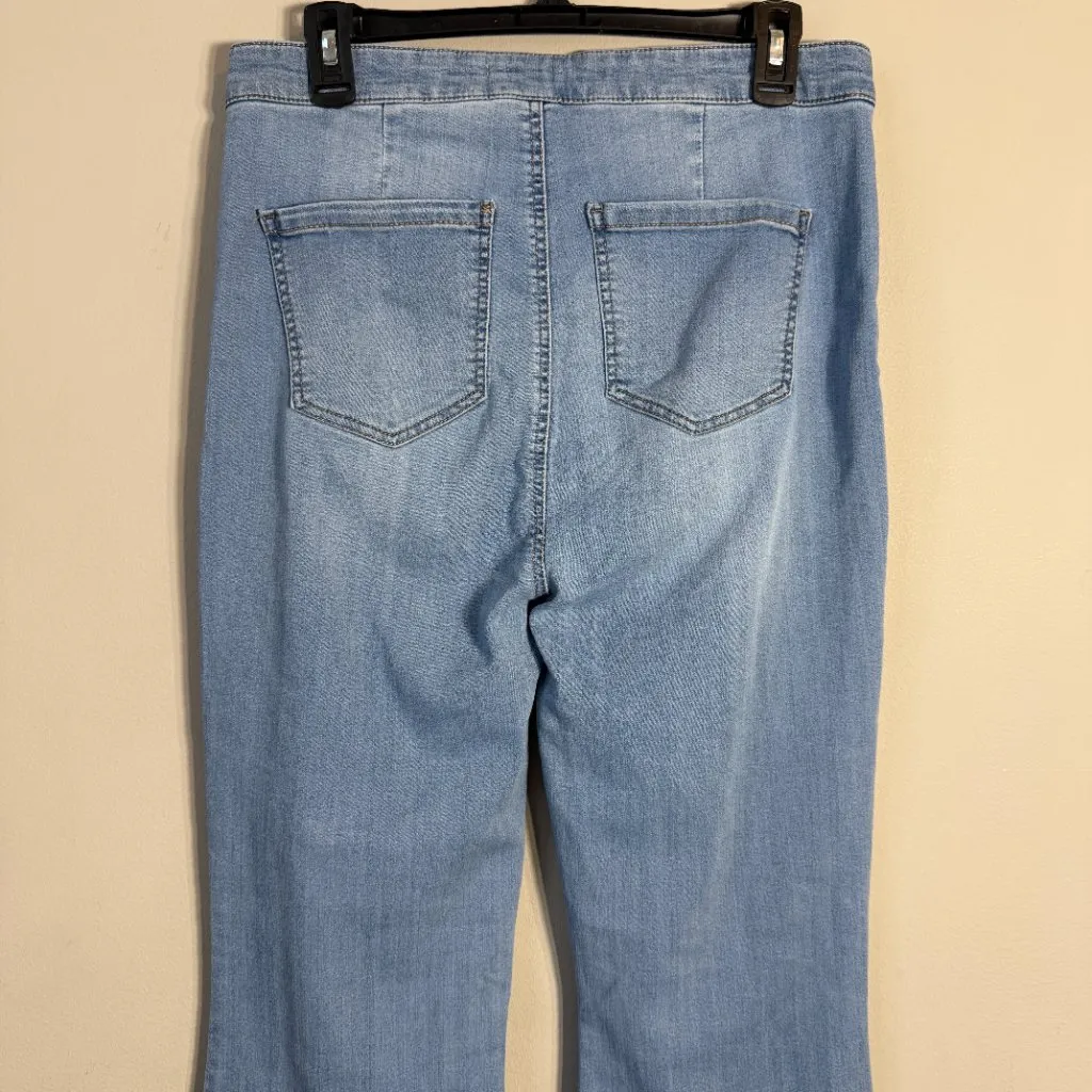 Altar'd State Kane High Rise Flare Denim Jeans Women's 31 Medium Wash 70s Retro - Image 9