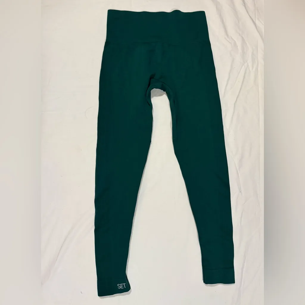 SET Active Sculptflex Leggings in Mojito Dark Green Medium - Image 4