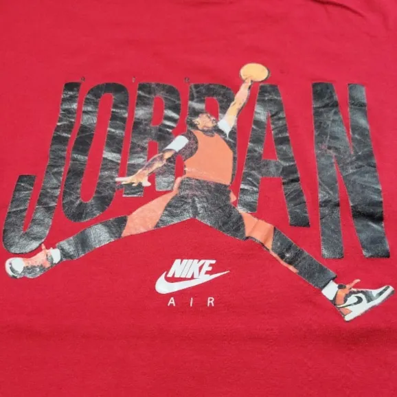 Nike Shirt Size Large Nike Air  Graphic Print T-Shirt Michael Jordan Shirt Unisex - Image 4
