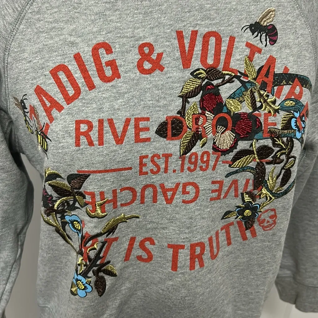 Zadig & Voltaire Upper Blason Flowers Sweatshirt - Image 7