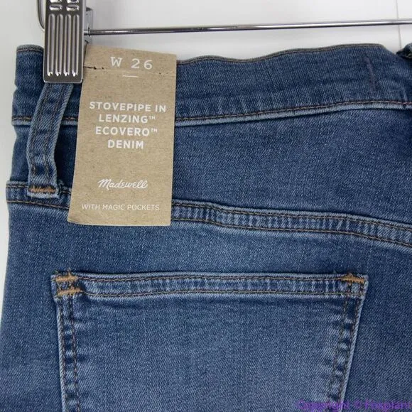 NEW Madewell Stovepipe Jeans in‎ Dearham Wash, 26, NC348 - Image 13