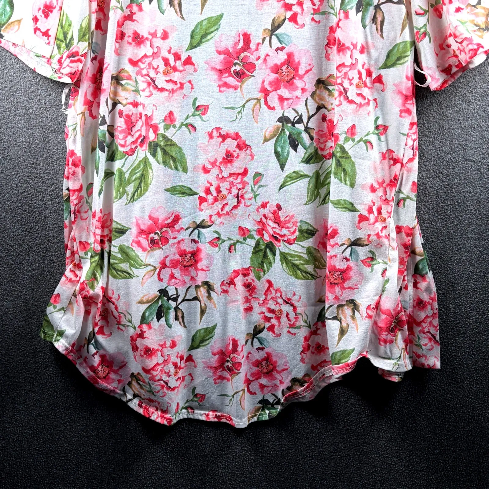 Show‎ Me Your MuMu Women's Floral Kimono Belted Robe Short Sleeve Lightweight OS - Image 8