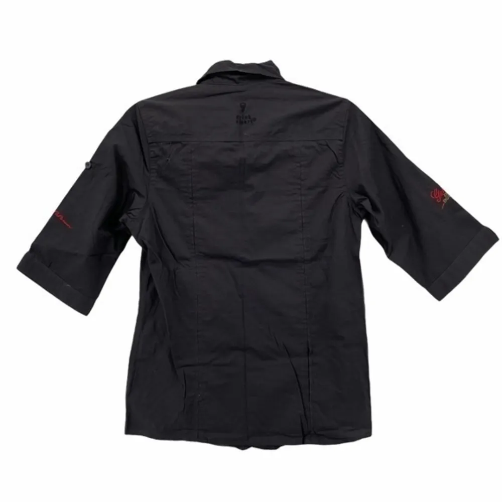 Jim Beam Womens Size S Roll Tab Sleeve‎ Collared Button Front Shirt Gray - Image 2