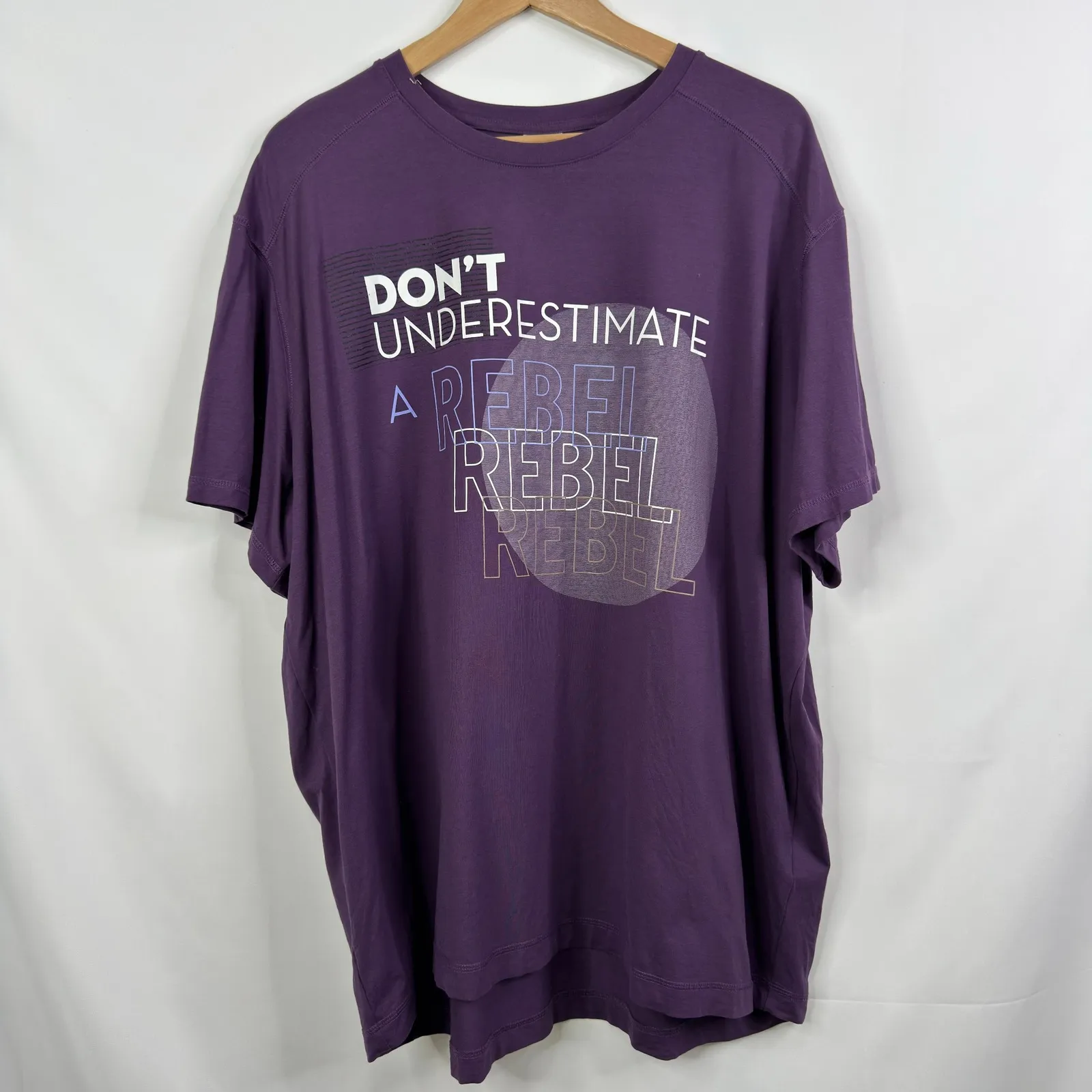 Disney Star Wars Don't Underestimate A Rebel Tee  Oversized Womens XXL - Image 10