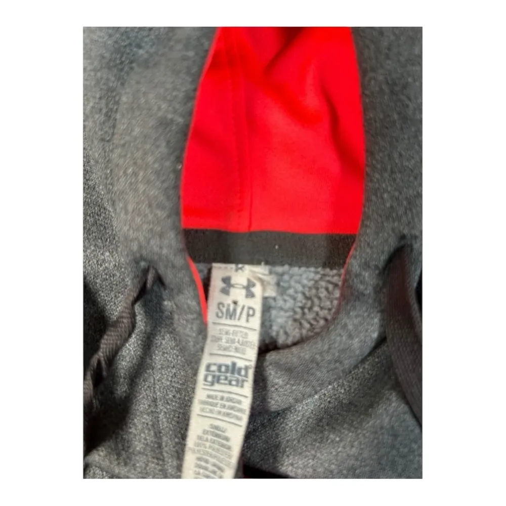 Under Armour Storm Women’s Hoodie – Size Small semi fitted. Grey w/ orange logo - Image 3