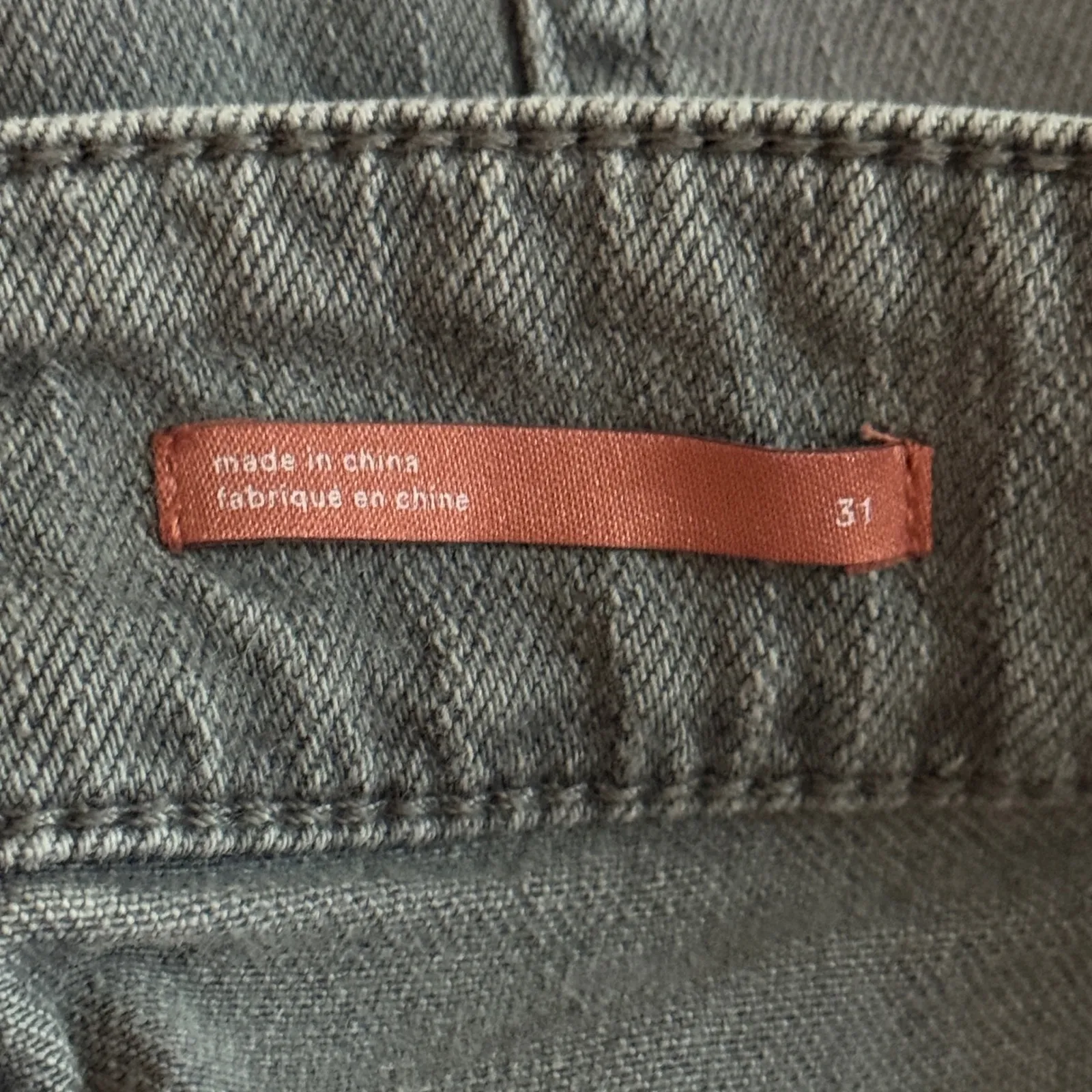 Pilcro Jeans Women Gray Wash Denim‎ Ripped Knee High Rise Neutral Size 12 31 - Image 8