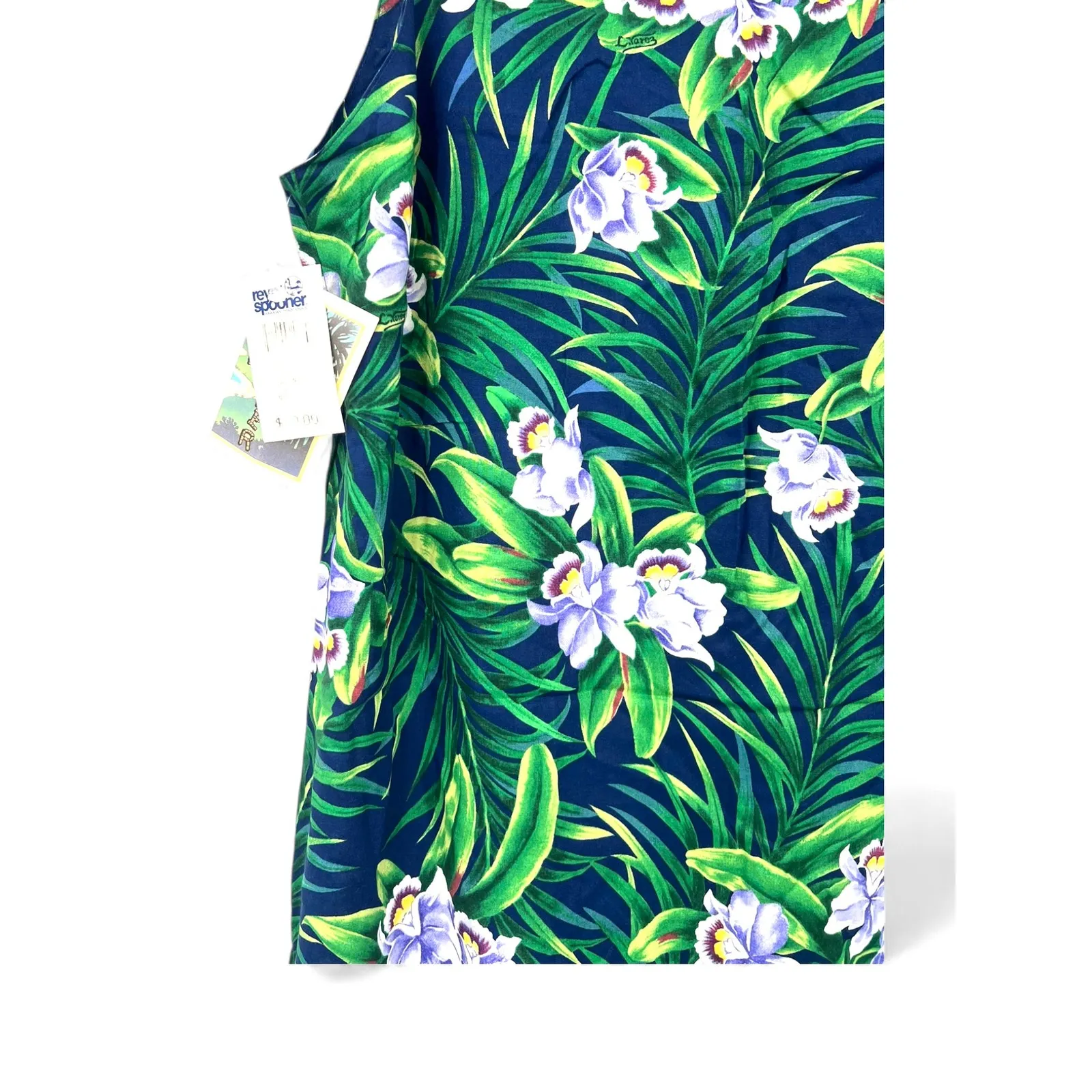 NWT Reyn Spooner | L | Dress Hawaiian Tropical Short Sleeveless Tank Womens Green Size L - Image 5
