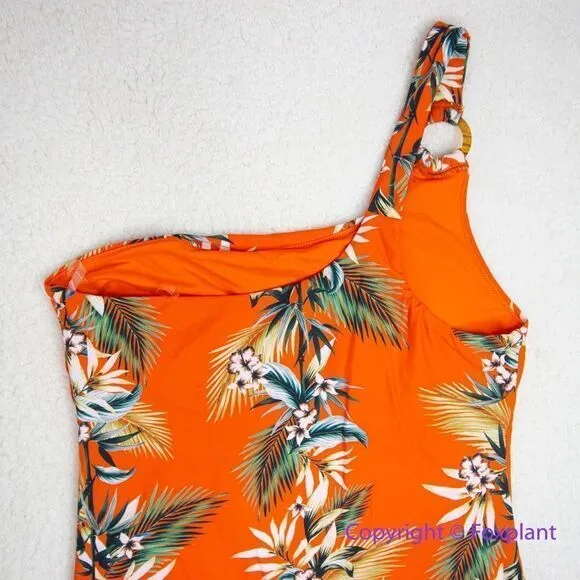 NEW‎ Seafolly ocean alley one shoulder ring maillot one piece swimsuit, US  10 - Image 10