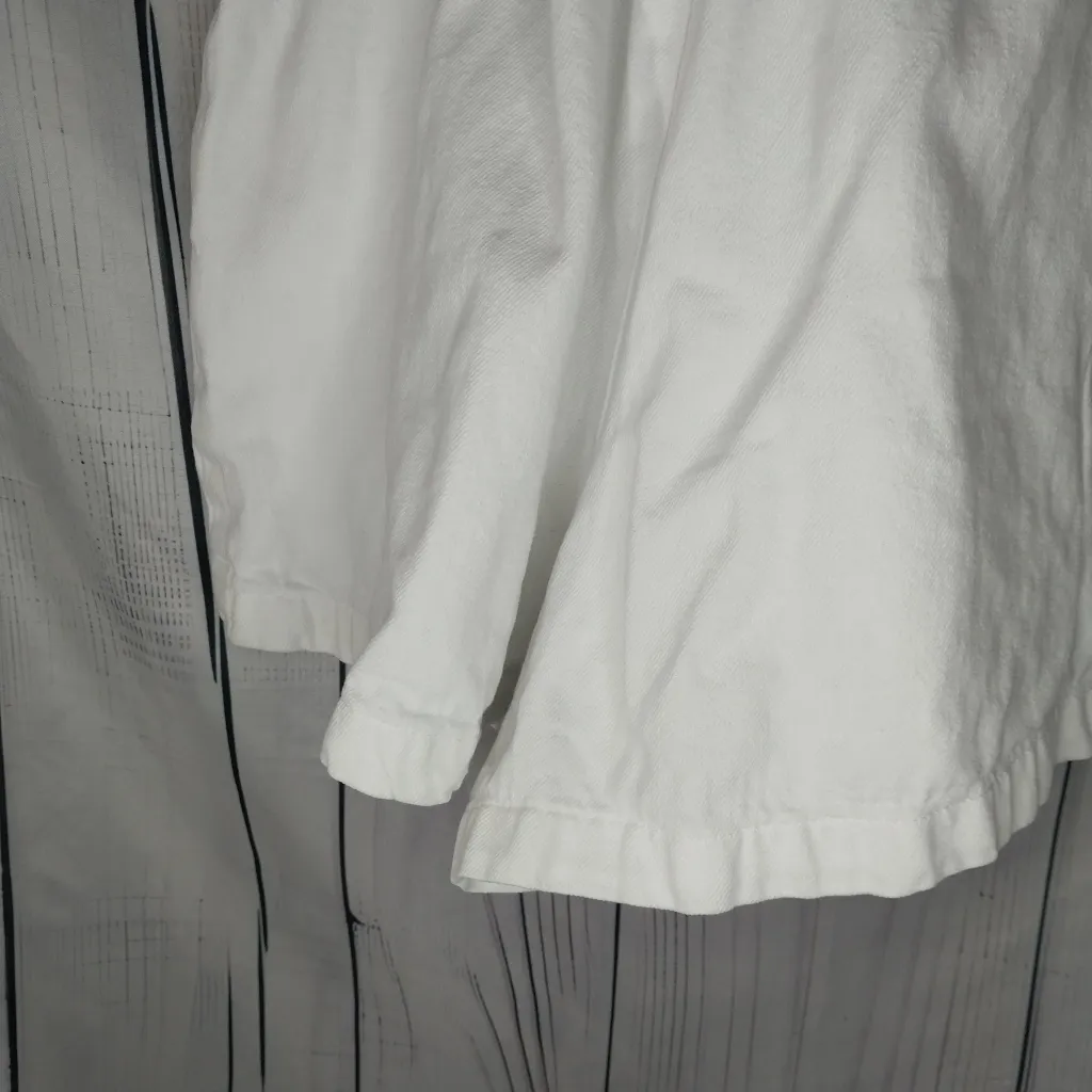 Show Me Your MuMu Sloane Denim V-Neck White Romper - Image 10