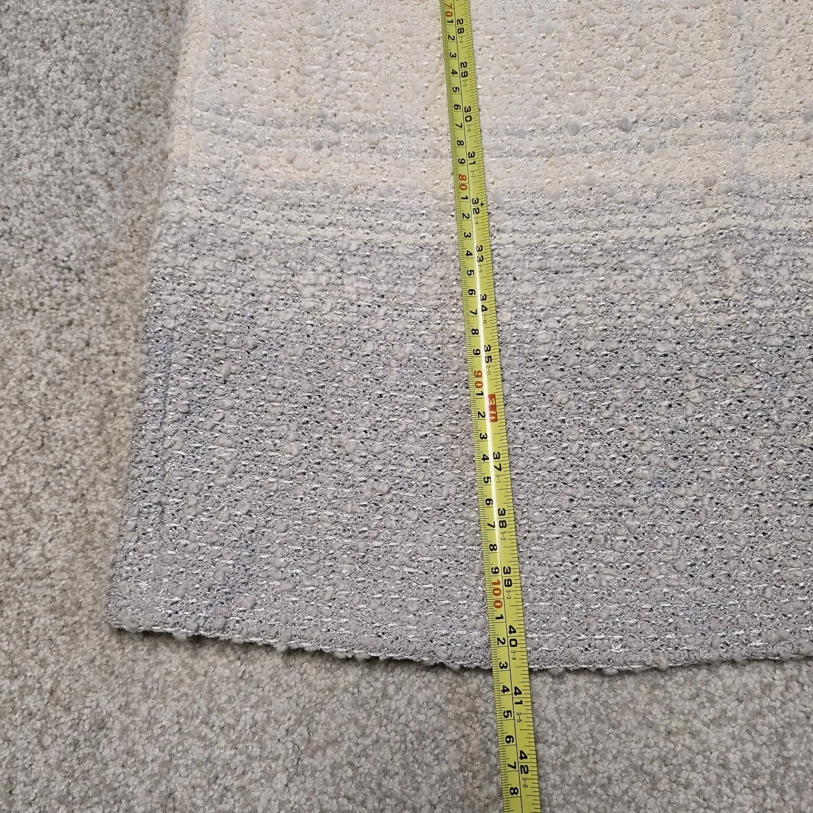 St. John Couture Dress Size 10 Cream Platinum Melange Bouclé Knit Sleeveless NWT - Image 11