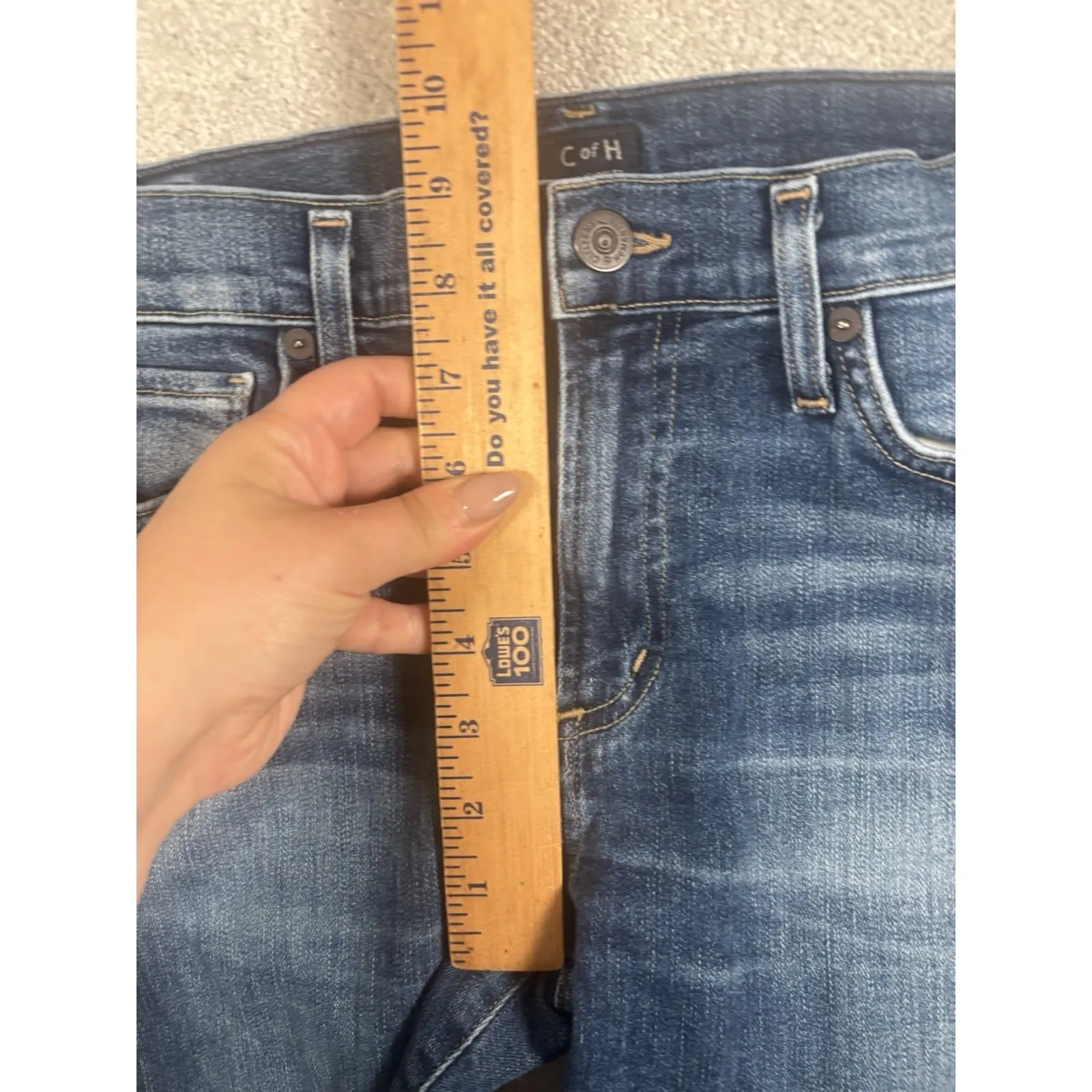 Citizens Of Humanity Agnes Mid‎ Rise Women Jeans Slim Straight Blue 28 - Image 10