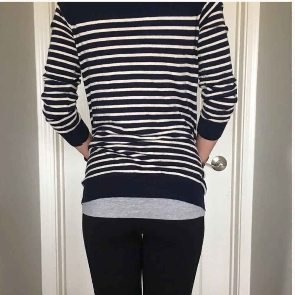 ✨ Olive & Oak Navy/White Striped Cardigan✨ - Image 3