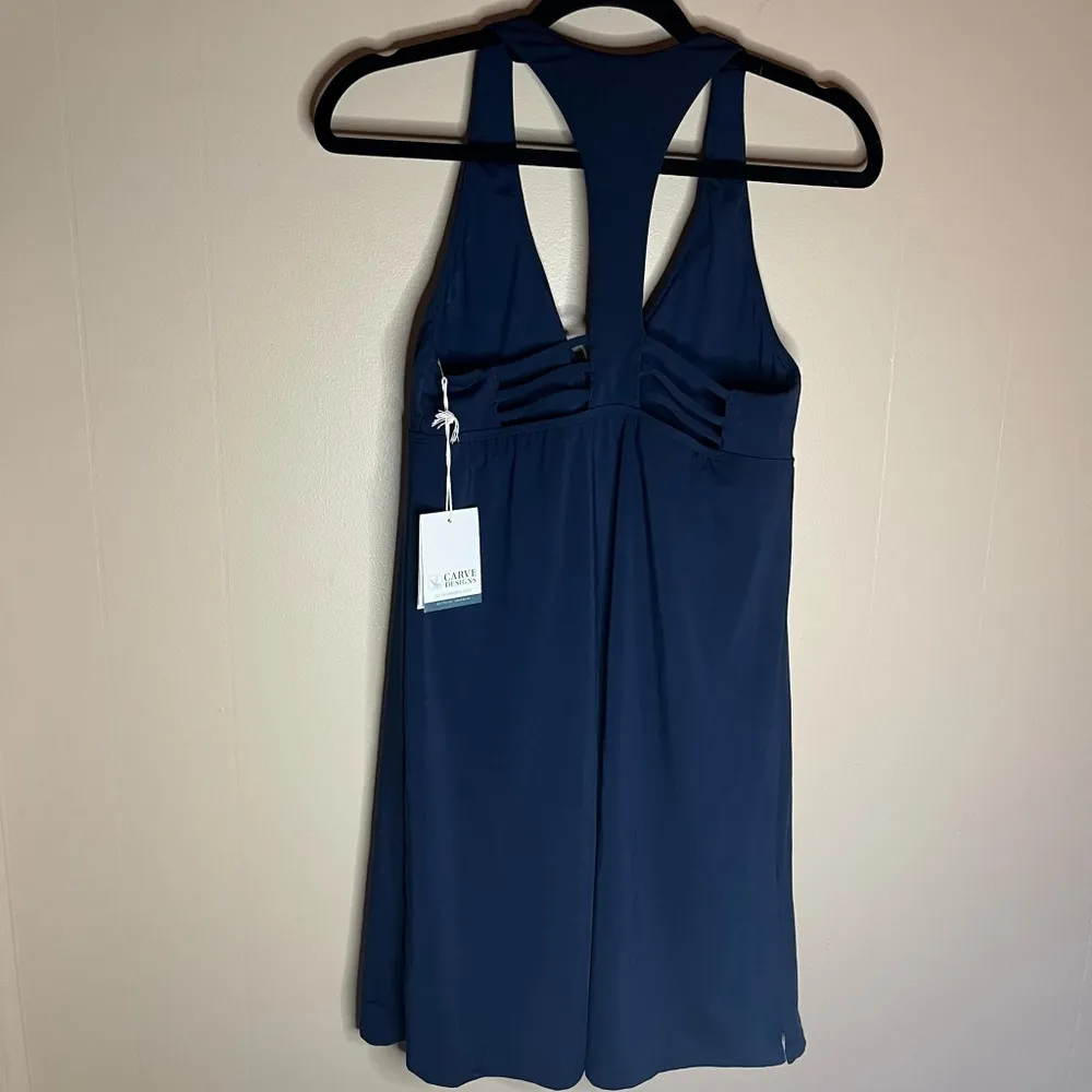 Carve Designs Women's La Jolla Navy Medium Wet Dry Swim Dress - Image 2