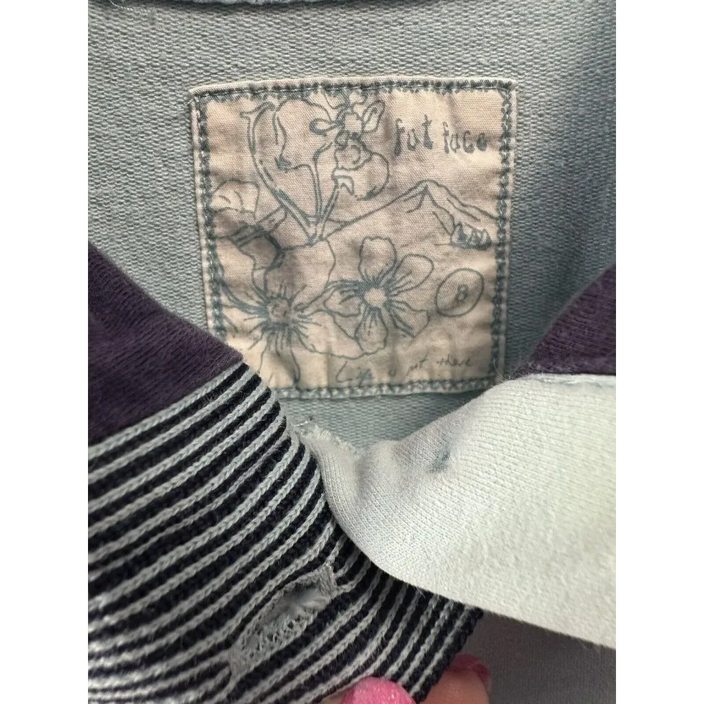 Fat Face Women’s Sz 8 Medium Aqua 1/4 Button‎ Pullover Sweater W/pockets #C1 - Image 8