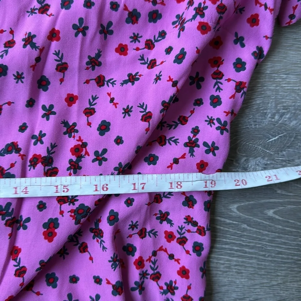 DIANE VON FURSTENBERG Saville floral-print crepe de chine mini wrap dress Large - Image 14