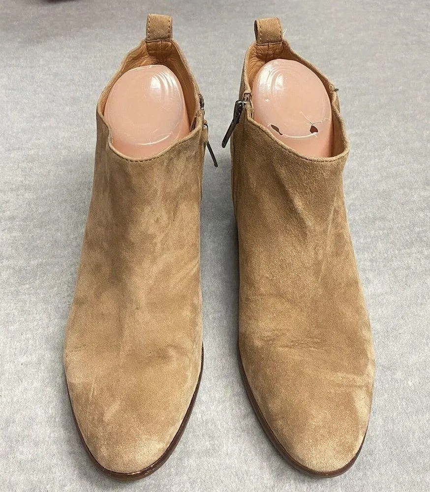 J.CREW Chelsea Boots Women’s Sz 9.5 Short Boots Bootie Ankle Brown Suede Leather - Image 4