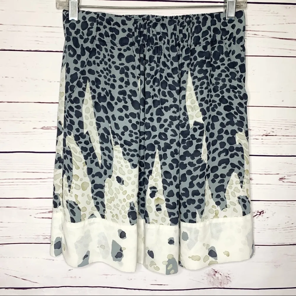 CAbi  Bella Skirt Blue Leopard Print #401 Small - Image 8