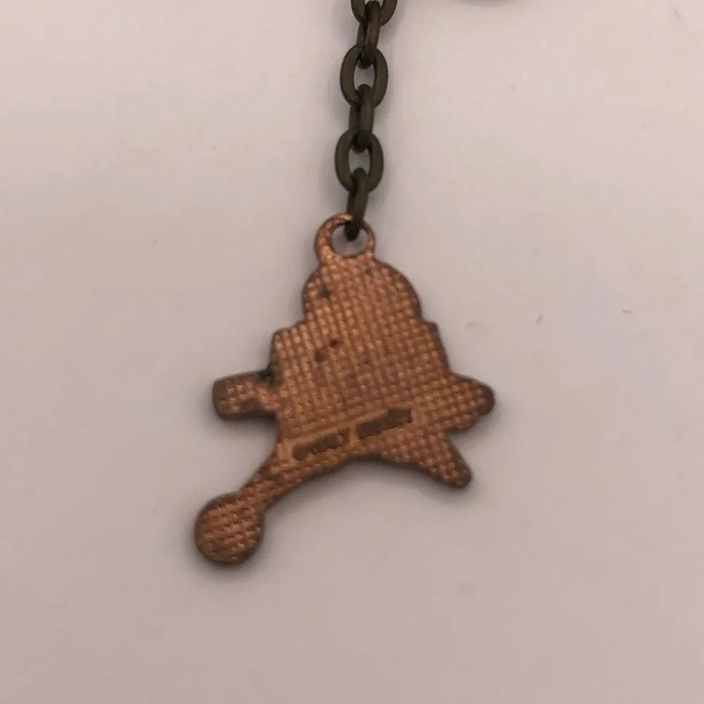 Disney 70’s Vintage V.I.N.CENT Robot Drop Chain Pendant Pierced Earrings RARE - Image 6