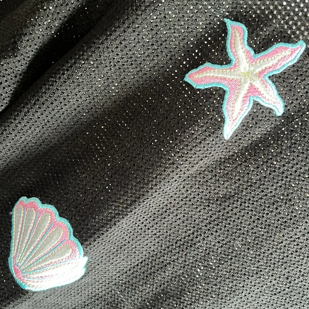 Blue Island mesh blouse or coverup - Image 2