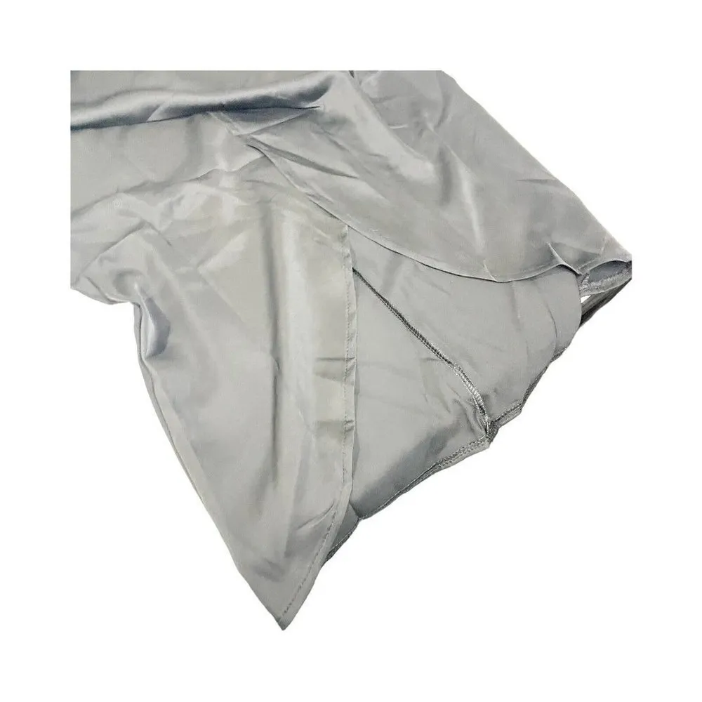 Just Be Better Womens S Black Satin One Shoulder Mini Dress NEW Formal Evening - Image 4