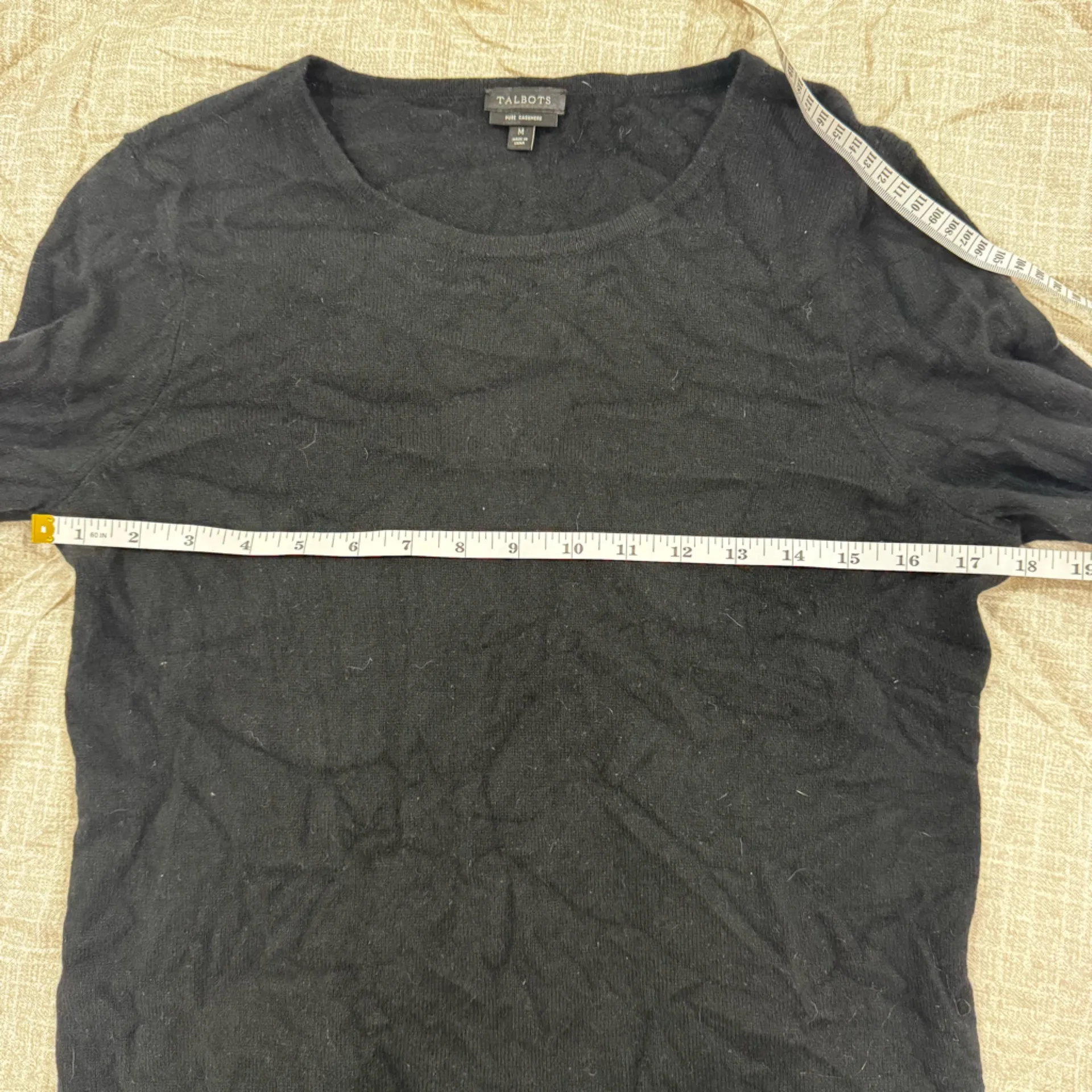 Talbots black 100% Cashmere Sweater medium - Image 3