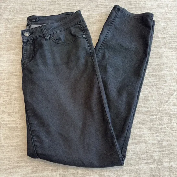 prAna Jada Jean Low-Rise Stretch Dark Denim Solid Women's Tall 31.5" Inseam 6/28 - Image 1