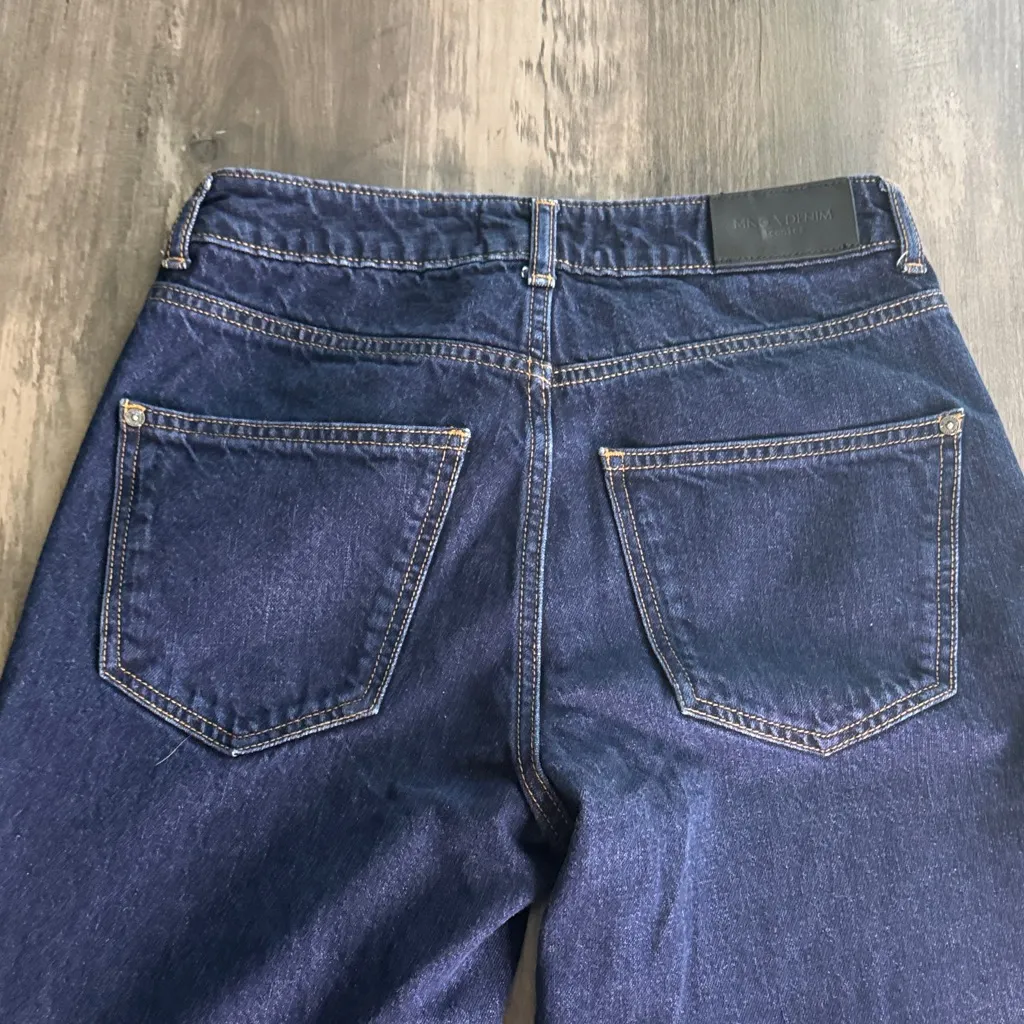 Mango New Culotte Dark Blue Wide Leg - Image 7