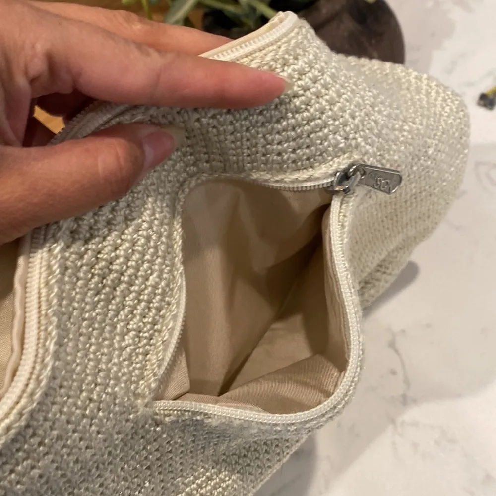 The Sak creak woven crocheted bohemian cottage core minimalist shoulder bag - Image 4