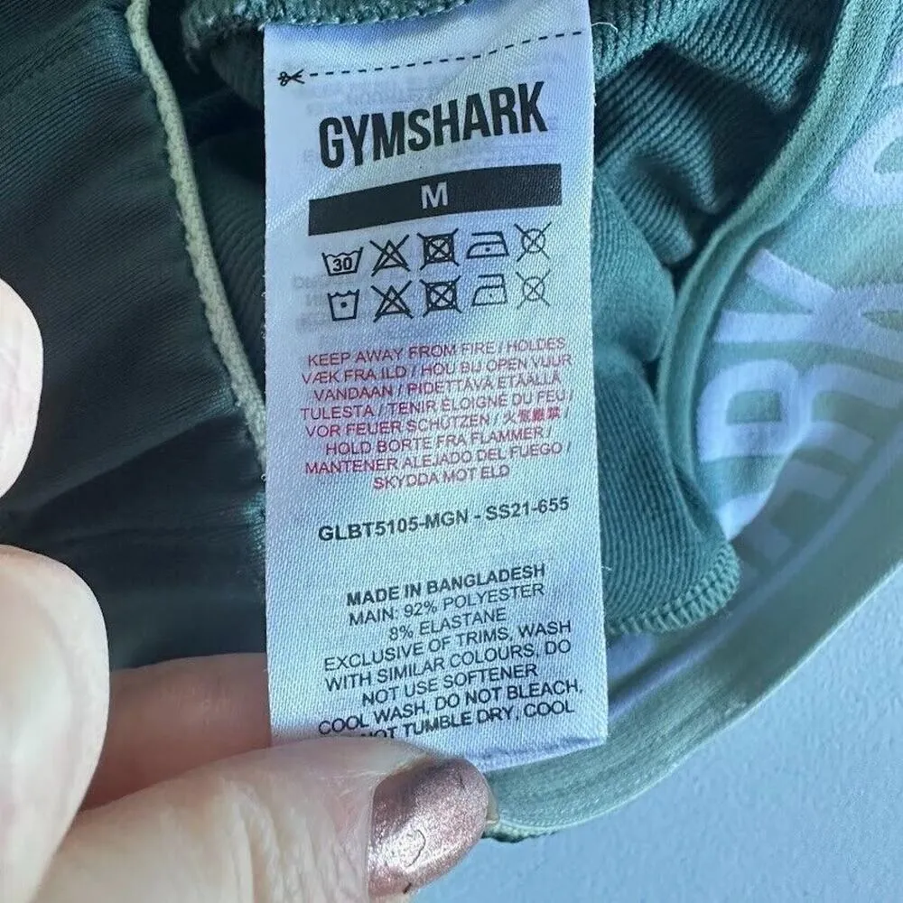 Gymshark Green Recess Joggers Slim Fit Athletic Gym Track Pants Womens Medium - Image 6