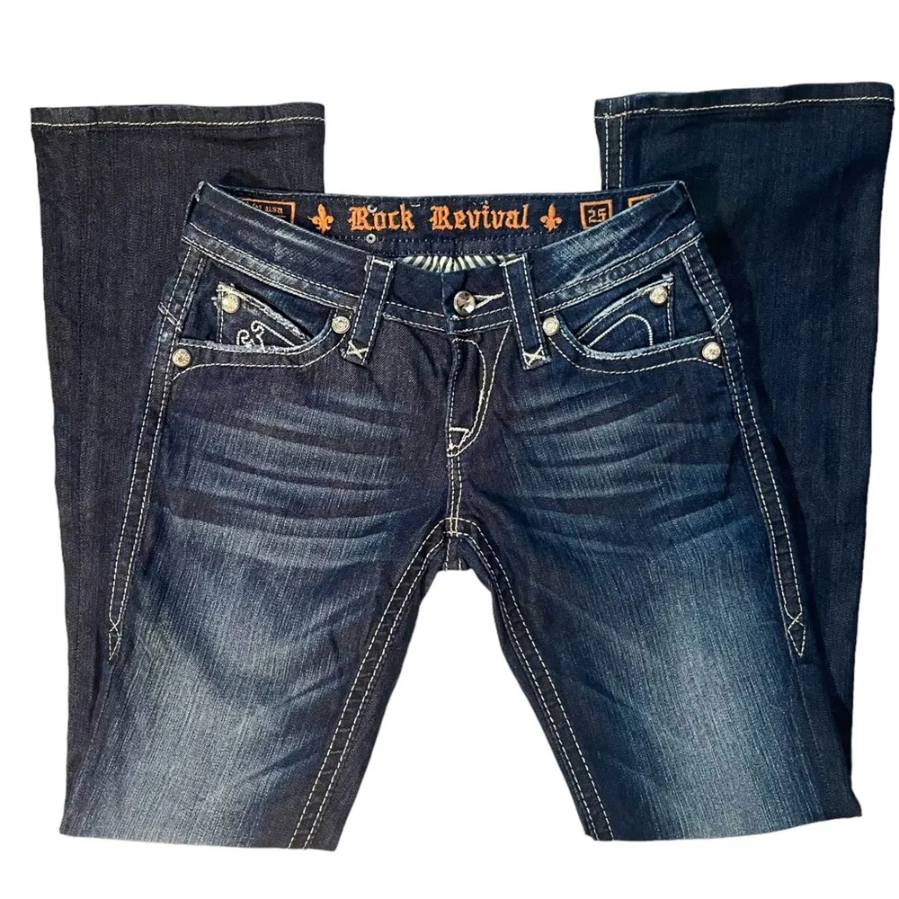 Rock Revival Rhinestone Embellished Sasha Boot Jeans - Image 3