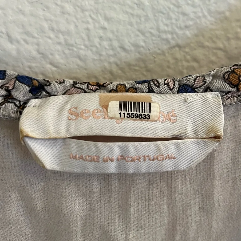 See By Chloe Floral Swing Dress 38 (4) Bohemian Cotton - Image 3