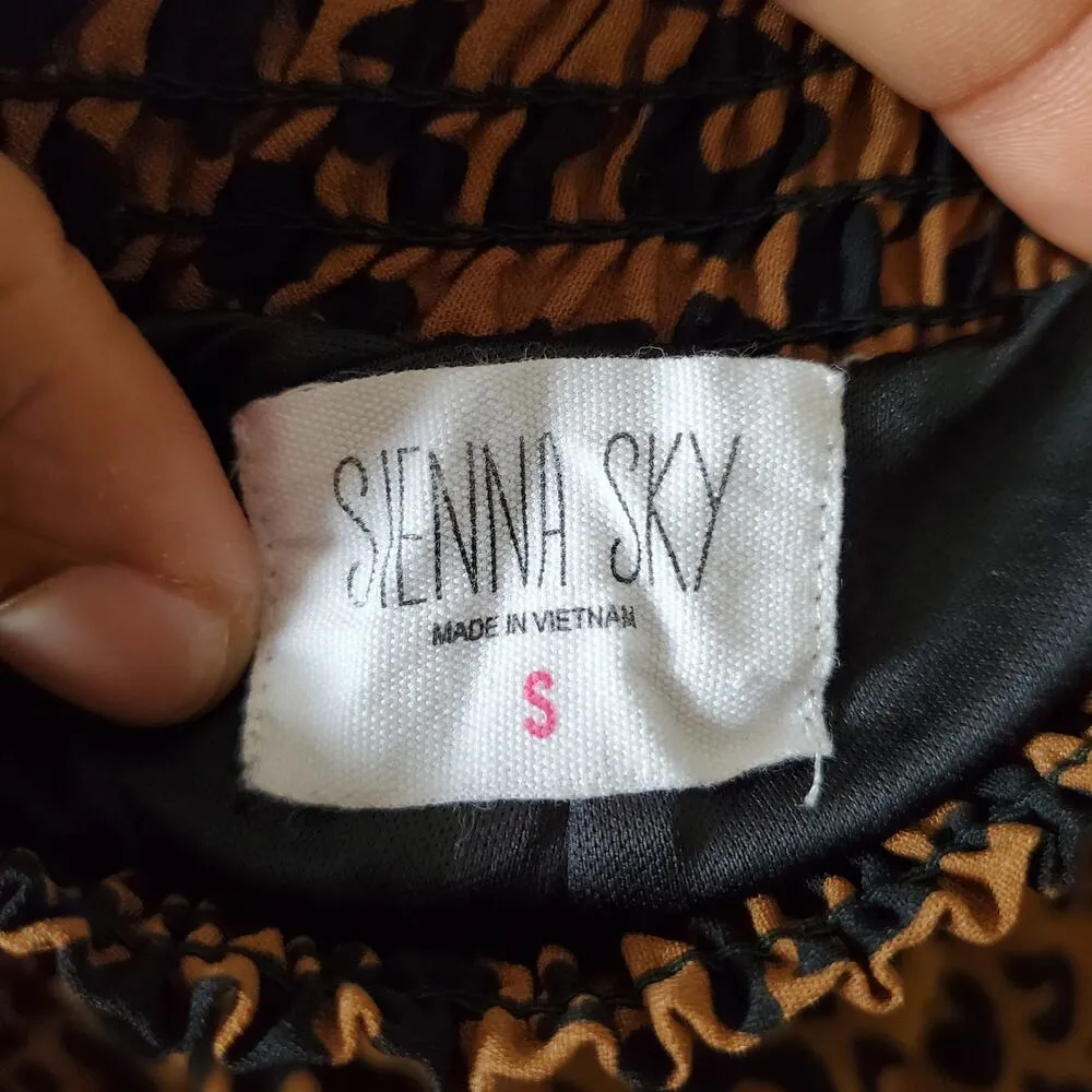 Sienna Sky Cheetah Print Wide Leg Palazzo Pants Size S - Image 5