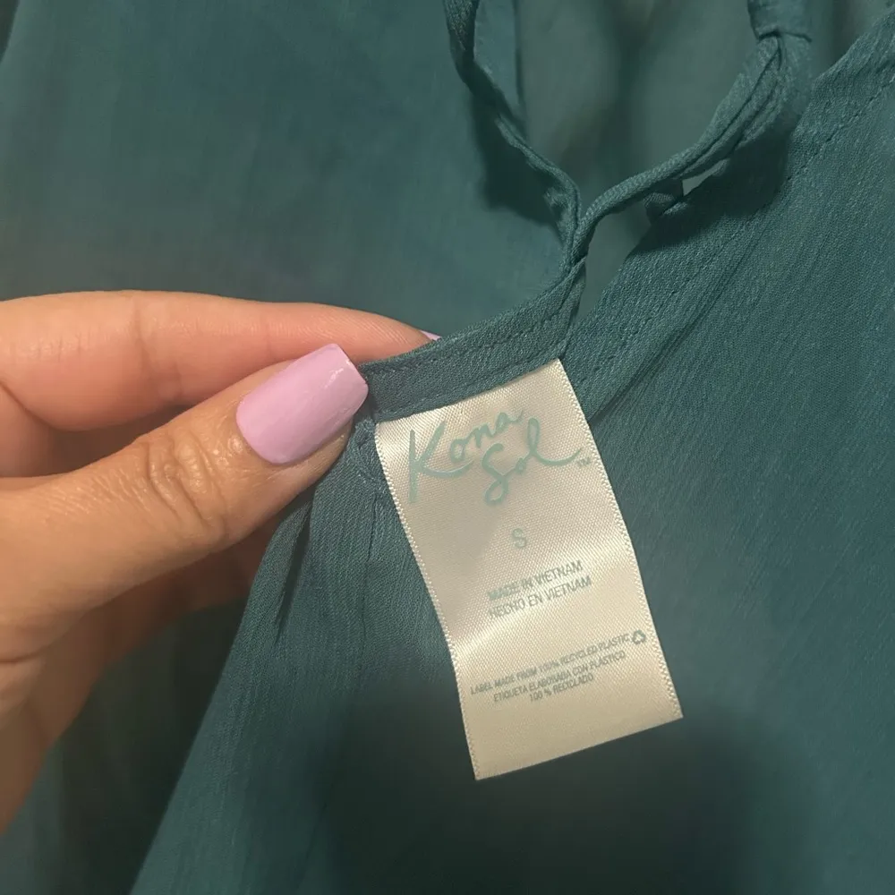 Teal Women's swim cover-up top - Image 4