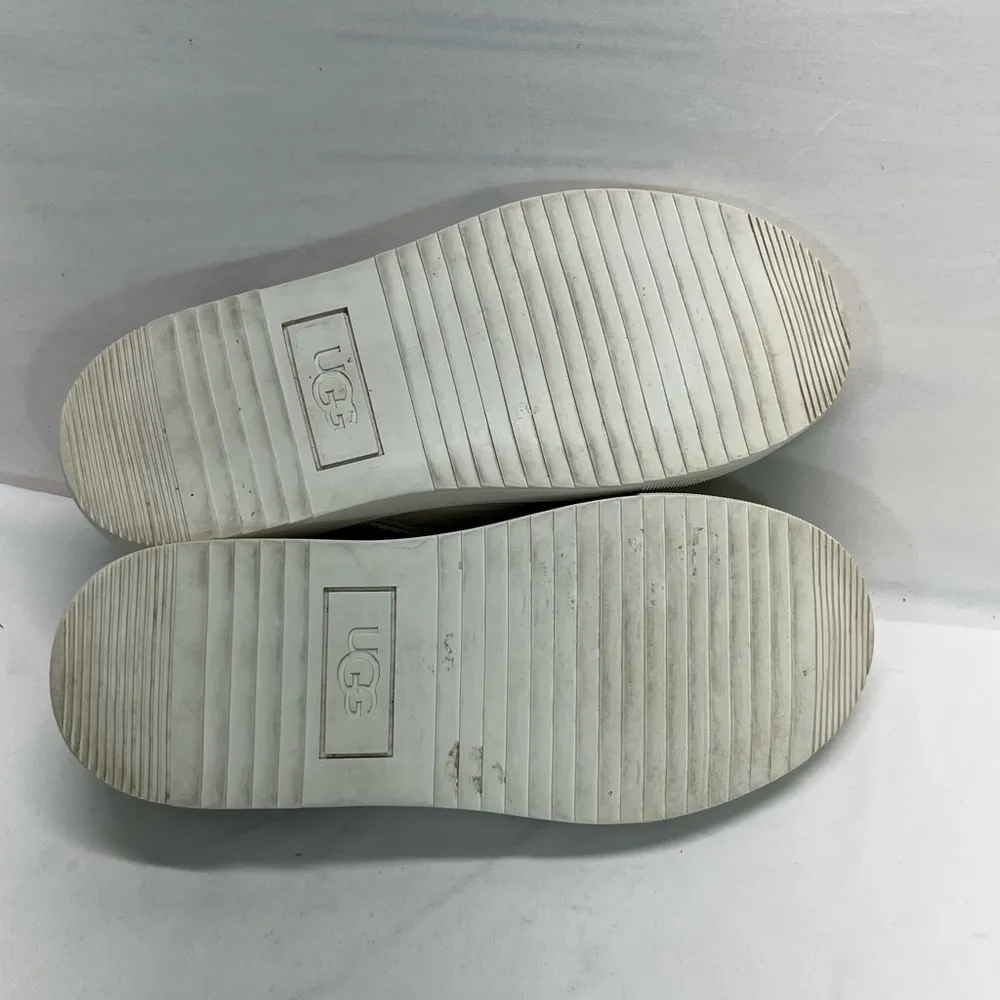 UGG ALAMEDA LEATHER/ANIMAL PRINT SNEAKER SZ 5 PREOWNED EXCELLENT CONDITION - Image 7