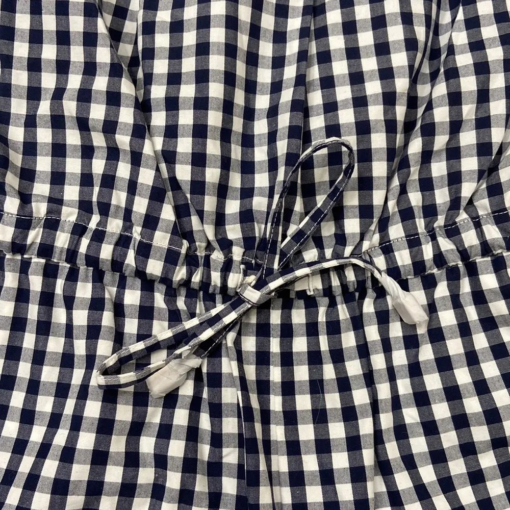 🛍️ Gingham Romper. Blue and white. Size XS. NWT - Image 8