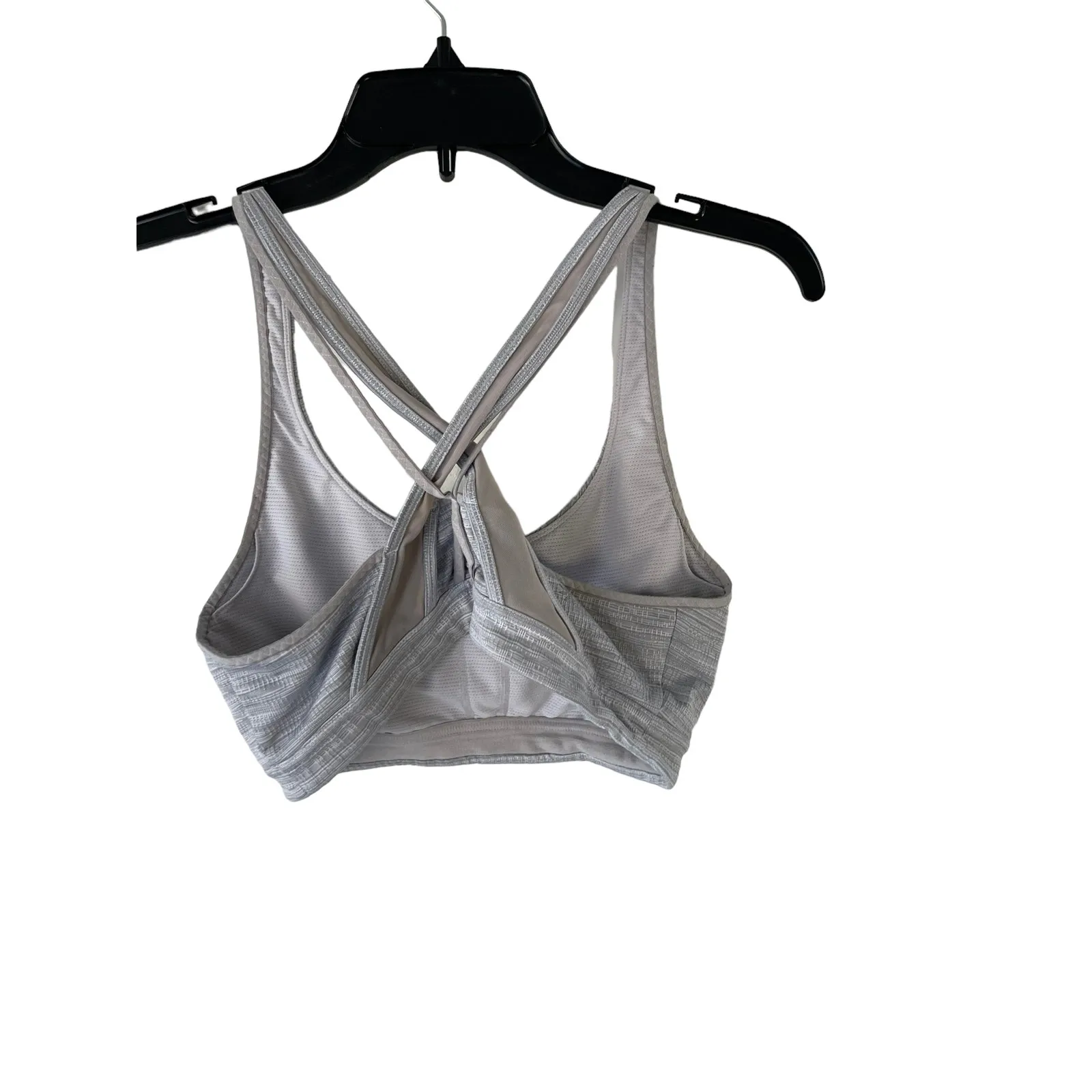 Athleta Women's Size M Jacquard Transcendence‎ Bra Slate Grey - Image 5