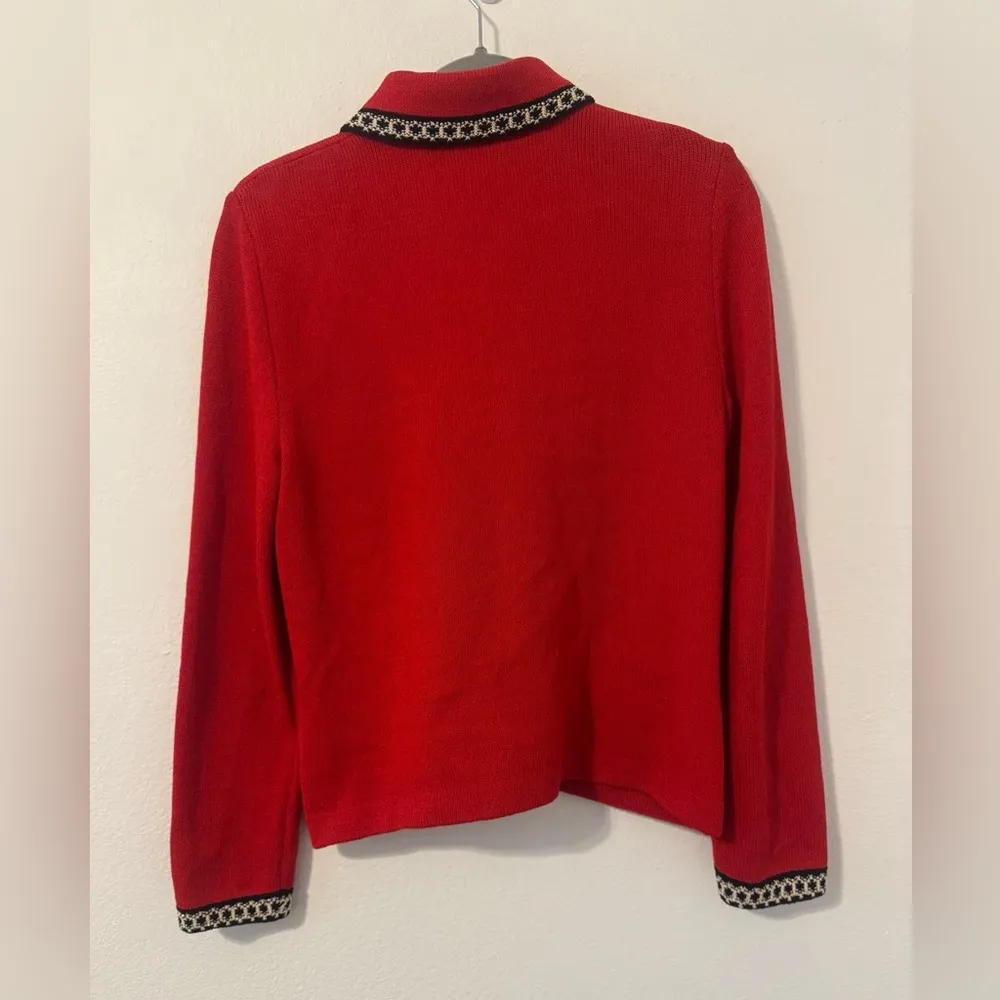 Vintage St. John Collection Knit Jacket Old Money Classic Holiday Career Size 4 - Image 2