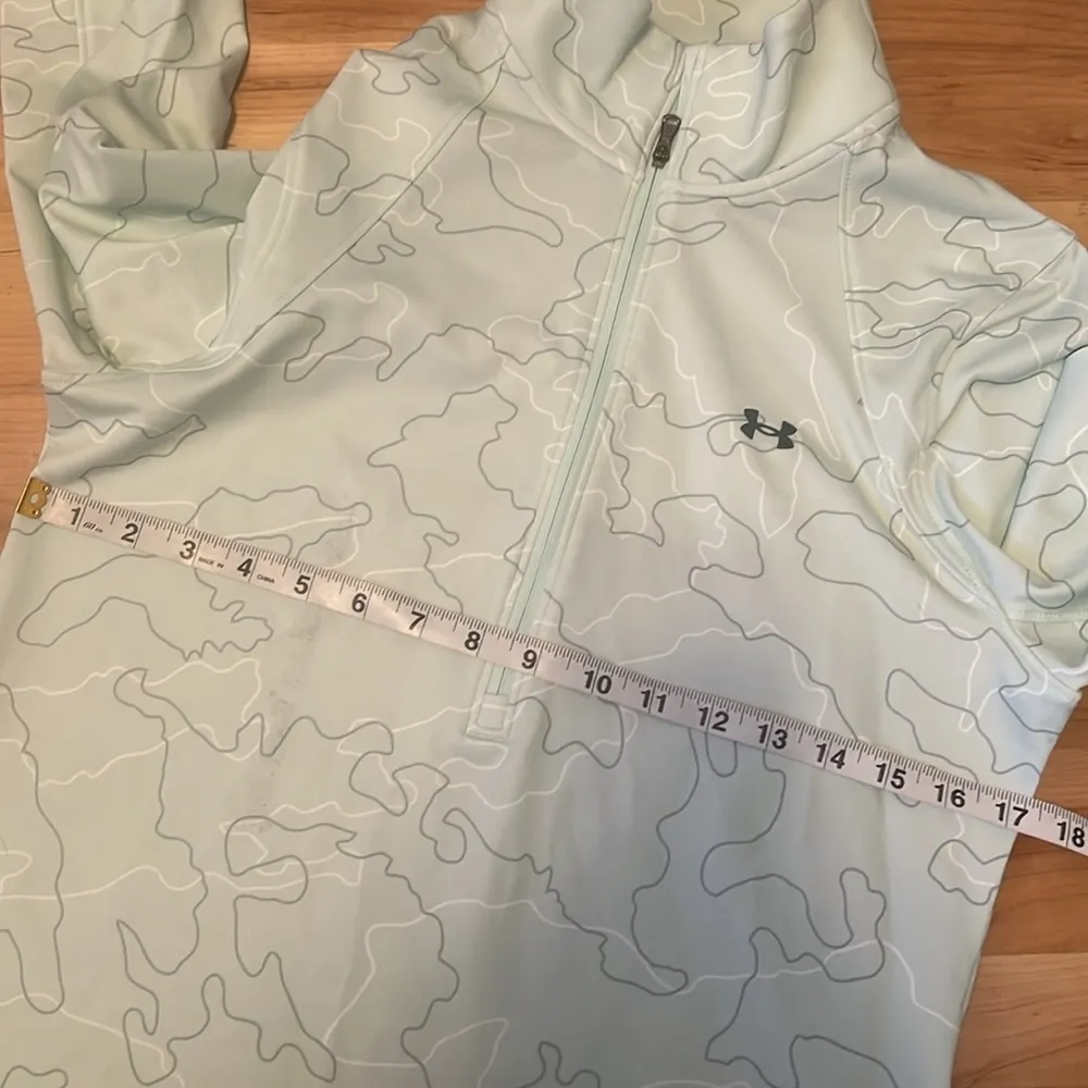 Under Armor Fitted Zip Jacket Mint Green Medium - Image 7