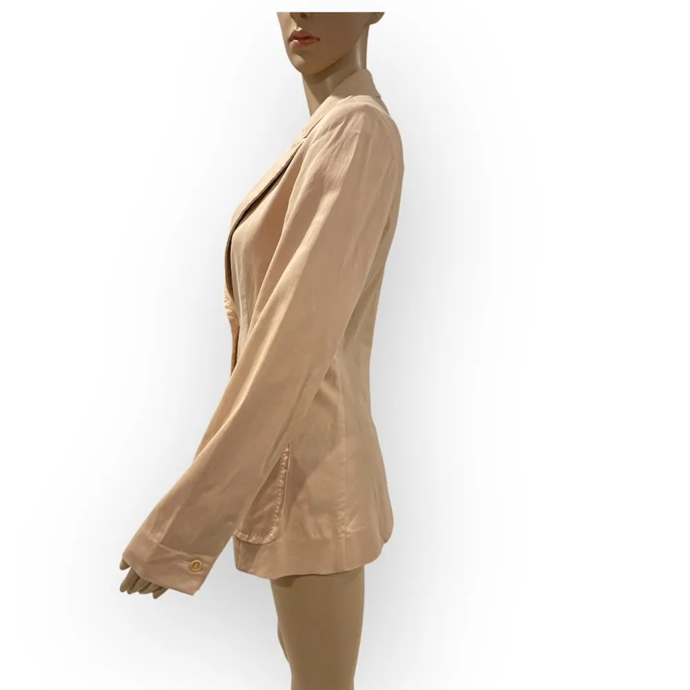 Philippe Adec Paris light peach/cream blazer size 2 - Image 3