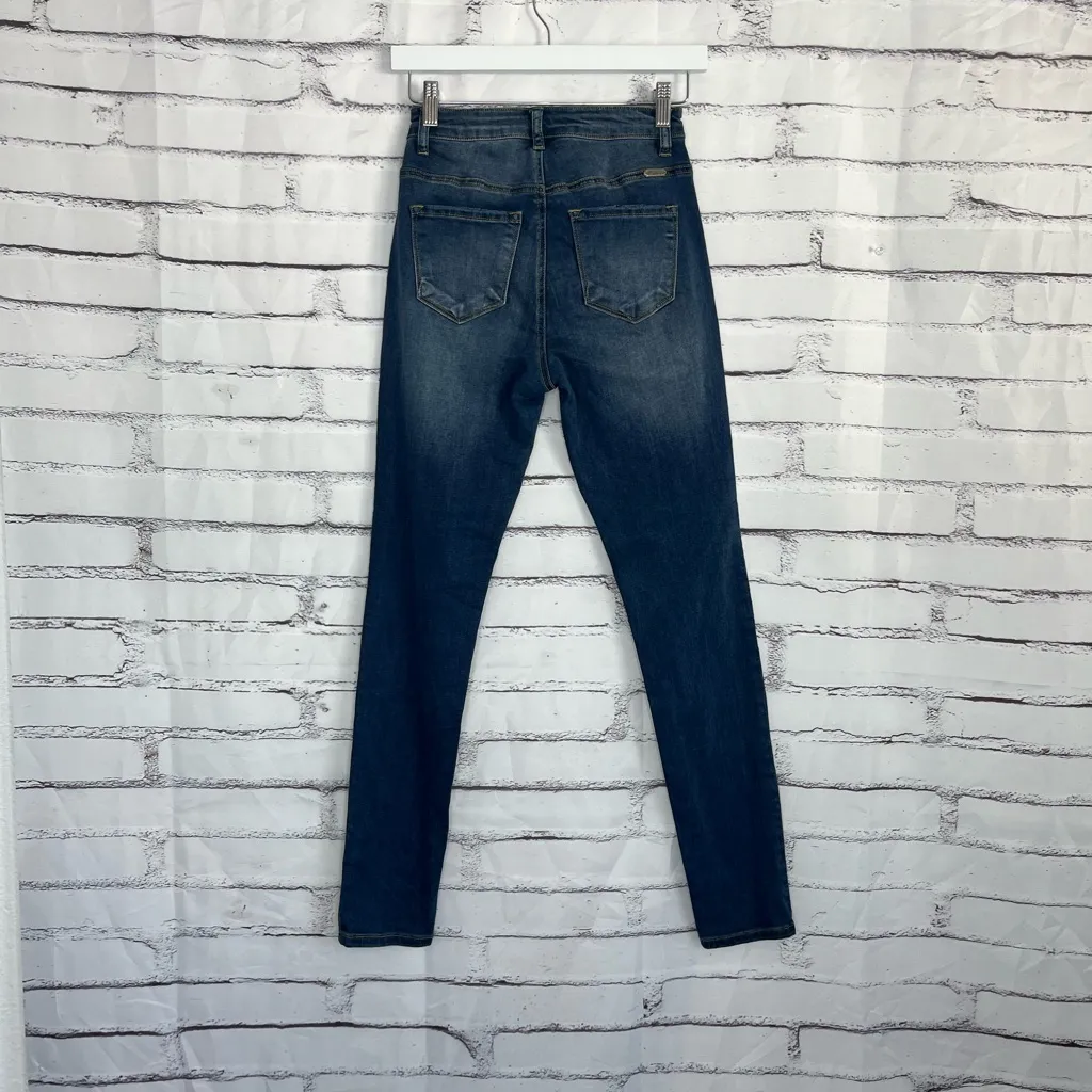 KanCan Skinny Jeans Mid Rise Dark Indigo Wash Women’s Size 3/25 Stretch Denim - Image 10