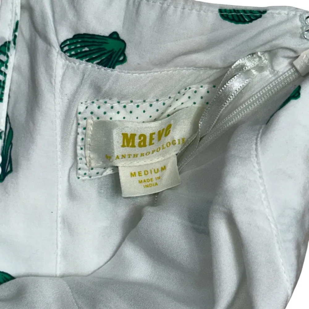 Anthropologie Maeve Seashell Halter Tiered Maxi Dress Womens M - Image 5