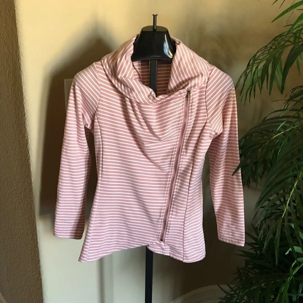 Andree by unit striped knit jacket small - Image 2