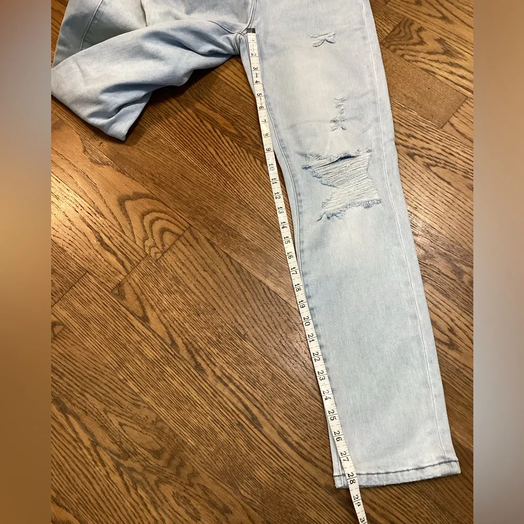 Risen button fly jeans. Size 29/9. Acid Wash Blue - Image 11