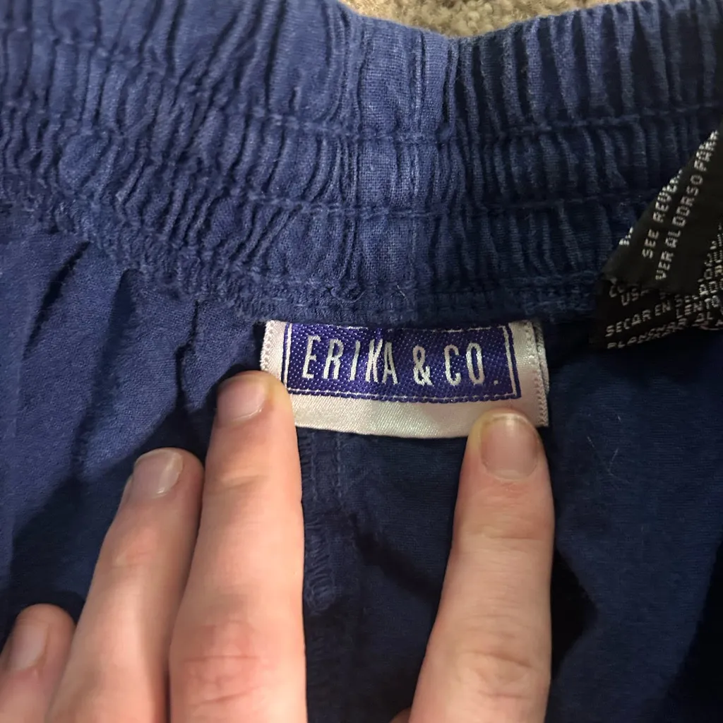 Vintage 90s Erika & Co. Elastic Waist Mom Shorts Bundle (4 Pairs) Size Medium Blue - Image 6