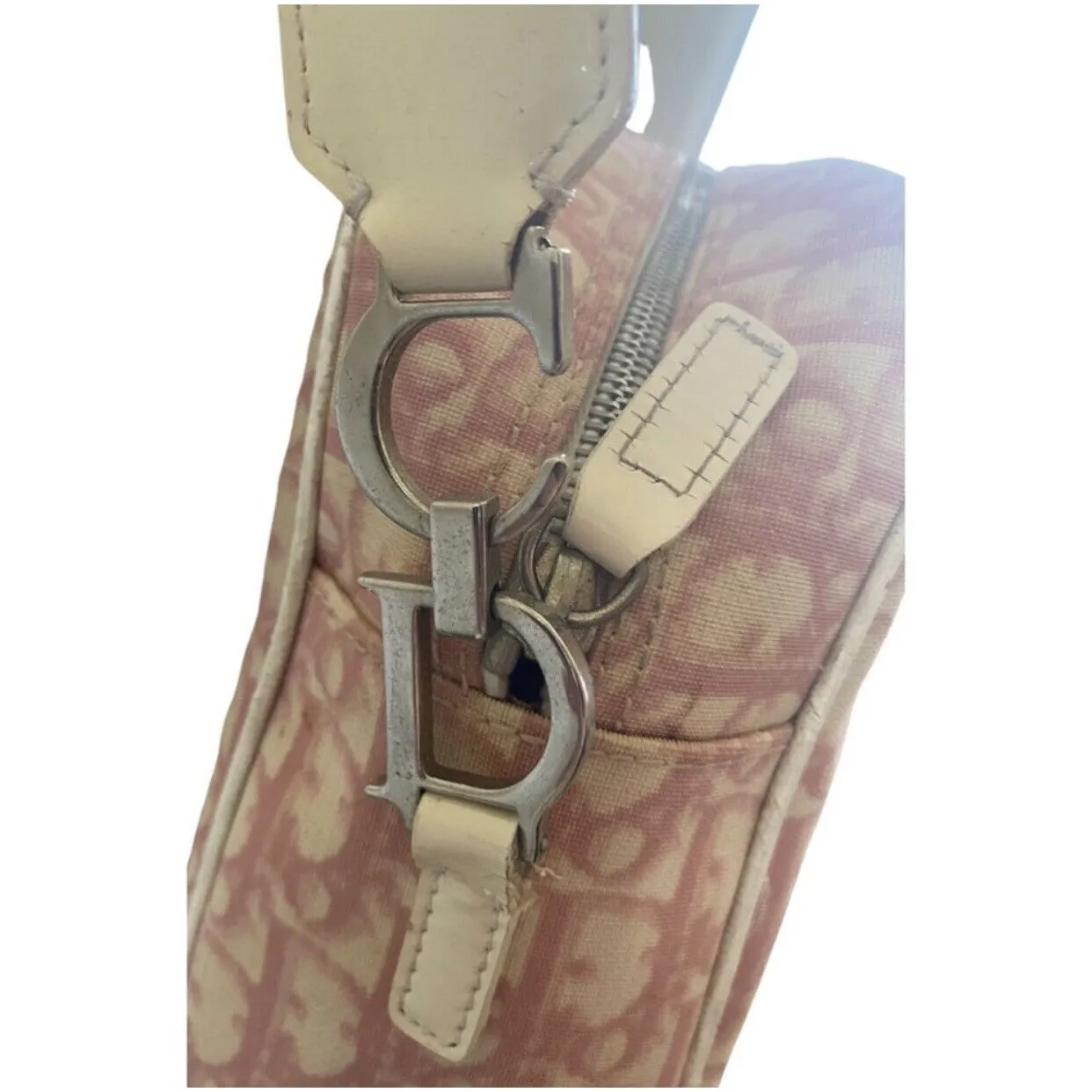 Dior Vintage Y2K Pink Trotter Crossbody Authentic - Image 9