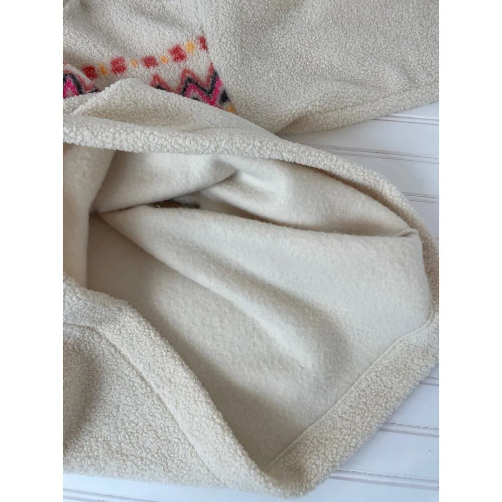 LOFT Womens Sherpa Fleece Sweater Top Cowl Mock Neck Pullover Sweater Top Size L - Image 8