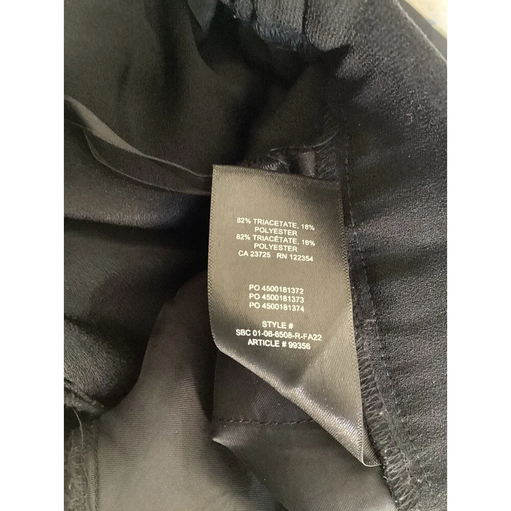 Aritzia Babaton Black Crepe Cohen Tapered Ankle Trouser Pants High Rise 8 - Image 7