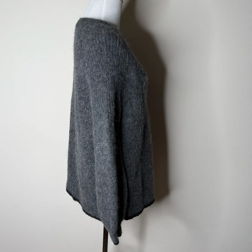Everlane Gray Mohair Blend Relaxed Long Sleeve Sweater - Image 6