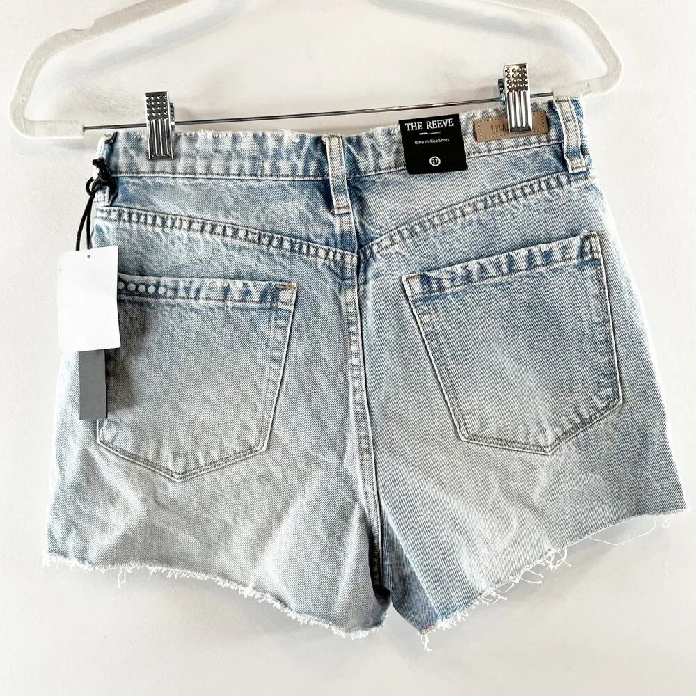 Blank NYC The Reeve Ultra High Rise Jean Distressed Cutoff Shorts Blue 27 - Image 10